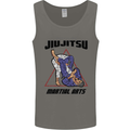 Jiu jitsu Word Cloud MMA Mixed Martial Arts Mens Vest Tank Top Charcoal