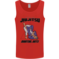 Jiu jitsu Word Cloud MMA Mixed Martial Arts Mens Vest Tank Top Red