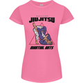 Jiu jitsu Word Cloud MMA Mixed Martial Arts Womens Petite Cut T-Shirt Azalea