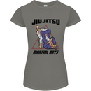 Jiu jitsu Word Cloud MMA Mixed Martial Arts Womens Petite Cut T-Shirt Charcoal