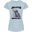 Jiu jitsu Word Cloud MMA Mixed Martial Arts Womens Petite Cut T-Shirt Light Blue