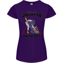 Jiu jitsu Word Cloud MMA Mixed Martial Arts Womens Petite Cut T-Shirt Purple