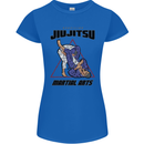 Jiu jitsu Word Cloud MMA Mixed Martial Arts Womens Petite Cut T-Shirt Royal Blue
