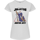 Jiu jitsu Word Cloud MMA Mixed Martial Arts Womens Petite Cut T-Shirt White