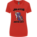Jiu jitsu Word Cloud MMA Mixed Martial Arts Womens Wider Cut T-Shirt Red
