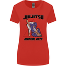 Jiu jitsu Word Cloud MMA Mixed Martial Arts Womens Wider Cut T-Shirt Red