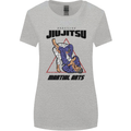 Jiu jitsu Word Cloud MMA Mixed Martial Arts Womens Wider Cut T-Shirt Sports Grey