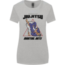 Jiu jitsu Word Cloud MMA Mixed Martial Arts Womens Wider Cut T-Shirt Sports Grey