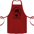 Join Our Coven Funny Halloween Cat Cotton Apron 100% Organic Maroon