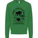 Join Our Coven Funny Halloween Cat Kids Sweatshirt Jumper Irish Green