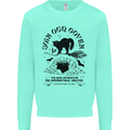 Join Our Coven Funny Halloween Cat Kids Sweatshirt Jumper Peppermint