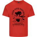 Join Our Coven Funny Halloween Cat Kids T-Shirt Childrens Red