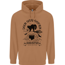 Join Our Coven Funny Halloween Cat Mens 80% Cotton Hoodie Caramel Latte