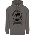 Join Our Coven Funny Halloween Cat Mens 80% Cotton Hoodie Charcoal