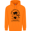 Join Our Coven Funny Halloween Cat Mens 80% Cotton Hoodie Orange