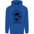 Join Our Coven Funny Halloween Cat Mens 80% Cotton Hoodie Royal Blue