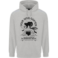 Join Our Coven Funny Halloween Cat Mens 80% Cotton Hoodie Sports Grey