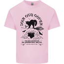 Join Our Coven Funny Halloween Cat Mens Cotton T-Shirt Tee Top Light Pink