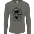Join Our Coven Funny Halloween Cat Mens Long Sleeve T-Shirt Charcoal