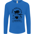 Join Our Coven Funny Halloween Cat Mens Long Sleeve T-Shirt Royal Blue