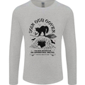 Join Our Coven Funny Halloween Cat Mens Long Sleeve T-Shirt Sports Grey