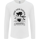Join Our Coven Funny Halloween Cat Mens Long Sleeve T-Shirt White
