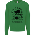 Join Our Coven Funny Halloween Cat Mens Sweatshirt Jumper Irish Green