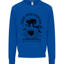 Join Our Coven Funny Halloween Cat Mens Sweatshirt Jumper Royal Blue