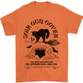 Join Our Coven Funny Halloween Cat Mens T-Shirt Cotton Gildan Orange