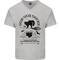 Join Our Coven Funny Halloween Cat Mens V-Neck Cotton T-Shirt Sports Grey