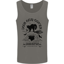 Join Our Coven Funny Halloween Cat Mens Vest Tank Top Charcoal