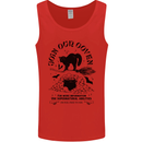 Join Our Coven Funny Halloween Cat Mens Vest Tank Top Red
