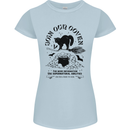 Join Our Coven Funny Halloween Cat Womens Petite Cut T-Shirt Light Blue