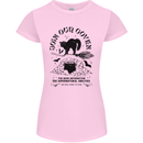 Join Our Coven Funny Halloween Cat Womens Petite Cut T-Shirt Light Pink