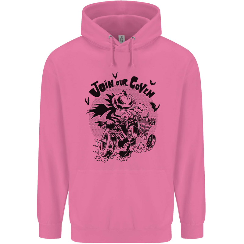 Join Our Coven Funny Halloween Pumpkin Childrens Kids Hoodie Azalea