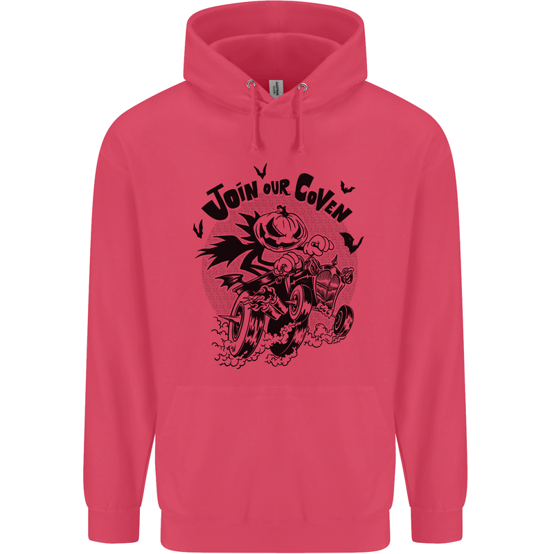 Join Our Coven Funny Halloween Pumpkin Childrens Kids Hoodie Heliconia