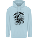 Join Our Coven Funny Halloween Pumpkin Childrens Kids Hoodie Light Blue