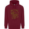 Join Our Coven Funny Halloween Pumpkin Childrens Kids Hoodie Maroon