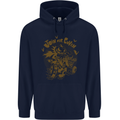 Join Our Coven Funny Halloween Pumpkin Childrens Kids Hoodie Navy Blue