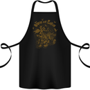 Join Our Coven Funny Halloween Pumpkin Cotton Apron 100% Organic Black