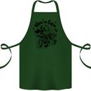 Join Our Coven Funny Halloween Pumpkin Cotton Apron 100% Organic Forest Green
