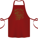 Join Our Coven Funny Halloween Pumpkin Cotton Apron 100% Organic Maroon