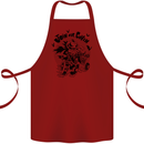 Join Our Coven Funny Halloween Pumpkin Cotton Apron 100% Organic Maroon