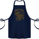 Join Our Coven Funny Halloween Pumpkin Cotton Apron 100% Organic Navy Blue