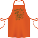 Join Our Coven Funny Halloween Pumpkin Cotton Apron 100% Organic Orange