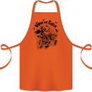Join Our Coven Funny Halloween Pumpkin Cotton Apron 100% Organic Orange