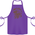 Join Our Coven Funny Halloween Pumpkin Cotton Apron 100% Organic Purple