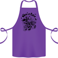 Join Our Coven Funny Halloween Pumpkin Cotton Apron 100% Organic Purple