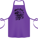 Join Our Coven Funny Halloween Pumpkin Cotton Apron 100% Organic Purple