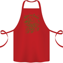 Join Our Coven Funny Halloween Pumpkin Cotton Apron 100% Organic Red